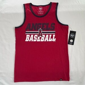 NWT ‘47 Los Angelas Angels Racer Red Tank Top Men’s Medium Sleeveless MLB